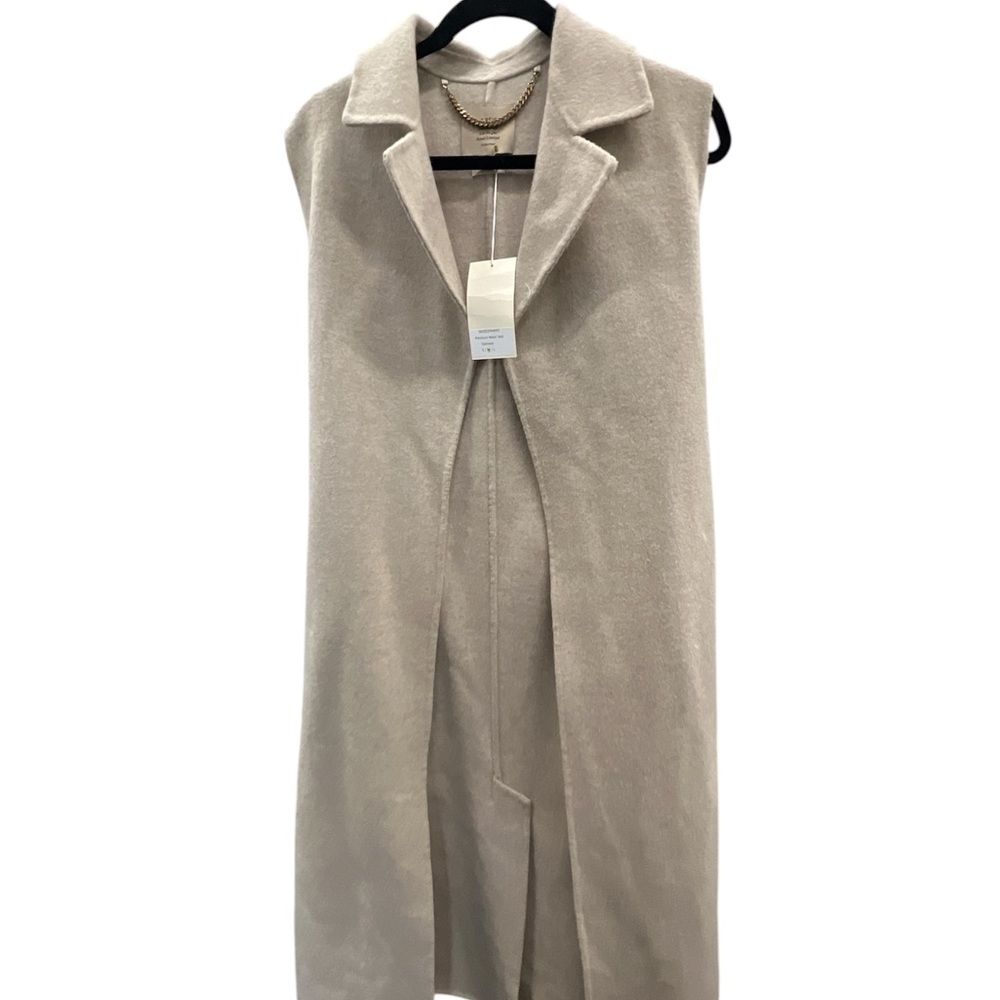 Sand Beige Tan Vest Coat